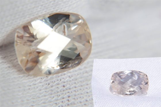 Peach Pink Sapphire - Rectangular - 2.36 ct - AGL certified