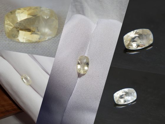 Vivid Pastel Yellow Handcrafted Sapphire - Rectangular - 2.04 ct - COR authenticated