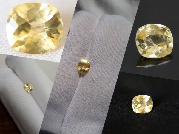 Strong Yellow Handcrafted Sapphire - Cushion - 0.96 ct - COR authenticated