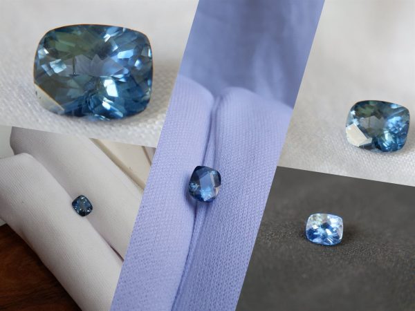 Vivid Blue/Green Sapphire - Rectangular - 1.19 ct - COR authenticated