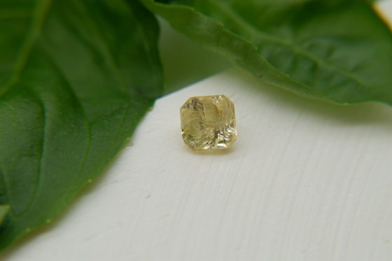 Neon Yellow Sapphire - Cushion - 1 ct