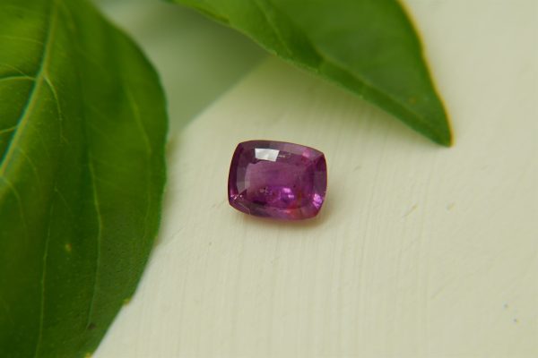 Vivid Violet Sapphire - Rectangular - 1.30 ct