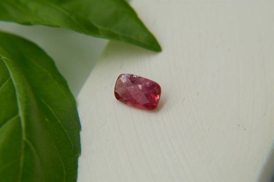 Orangish-Red Ruby - Rectangular - 1.20 ct