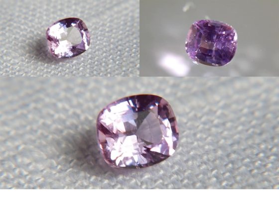 Purplish Pink Sapphire - Rectangular - 0.53 ct - GIA certified