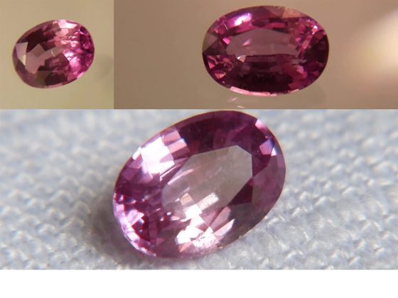 Purplish Pink Sapphire - Oval - 0.65 ct - GIA certified