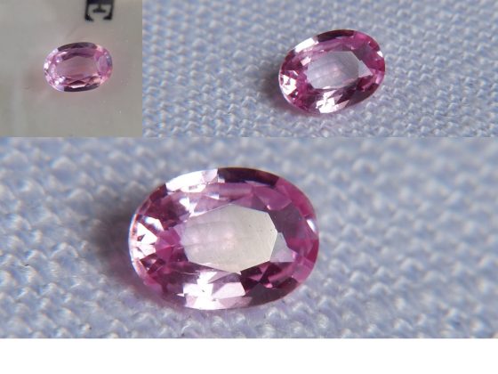 Hot Pink Sapphire - Oval - 0.53 ct - IGL certified