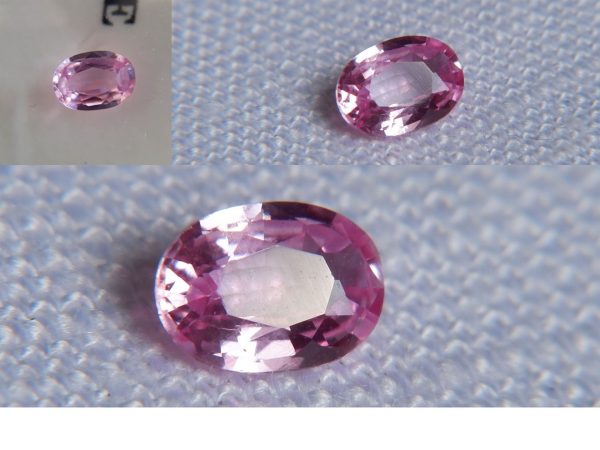 Hot Pink Sapphire - Oval - 0.53 ct - IGL certified